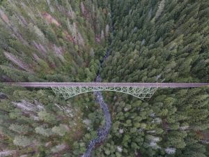 bridge spanning gorge